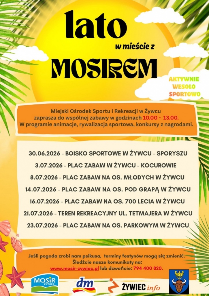 Plakat LATO W&nbsp;MIEŚCIE Z&nbsp;MOSIREM
