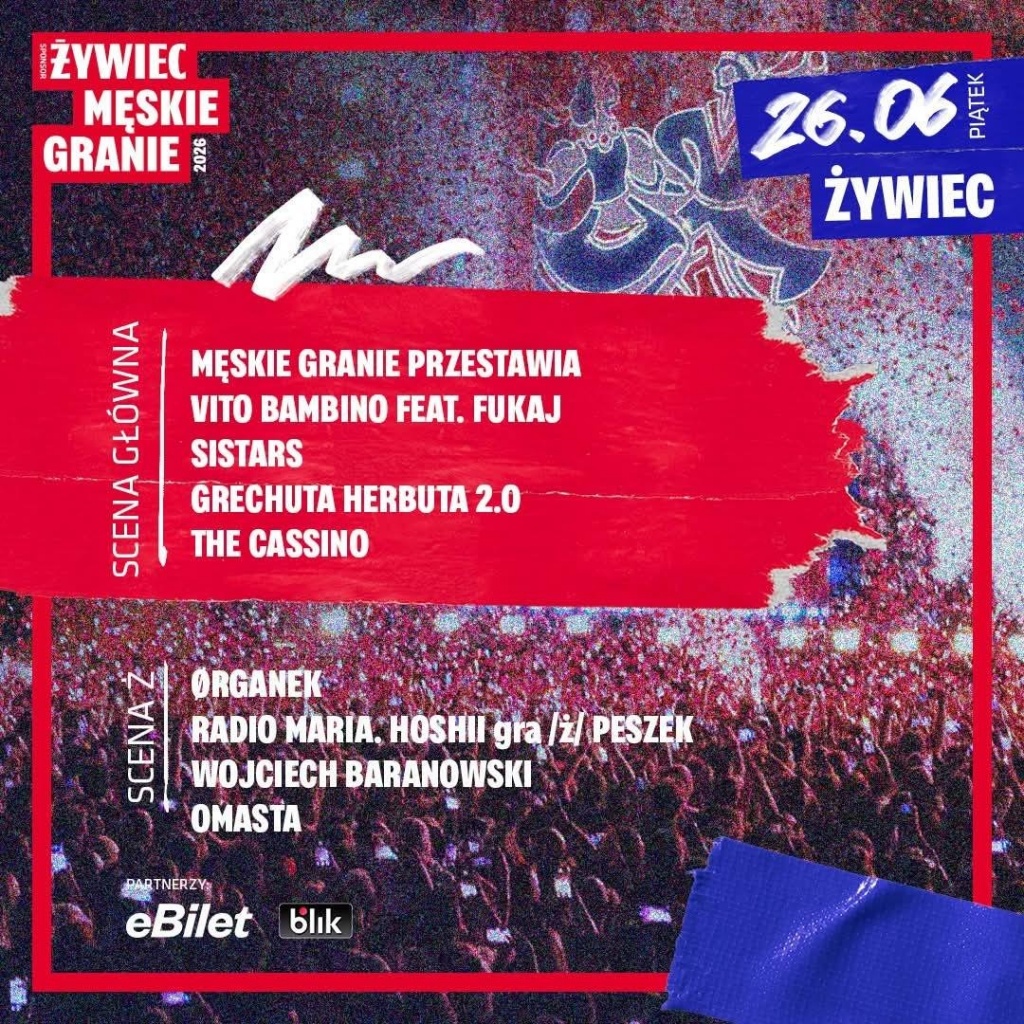 Plakat Męskie Granie 2026