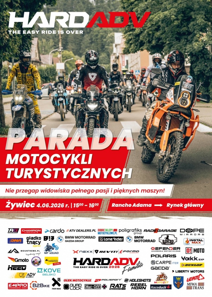Plakat Parada Motocykli Turystycznych
