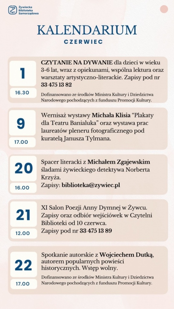 Plakat XI Salon Poezji Anny Dymnej w&nbsp;Żywcu