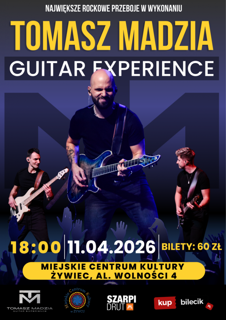 Plakat Koncert TOMASZ MADZIA GUITAR EXPERIENCE