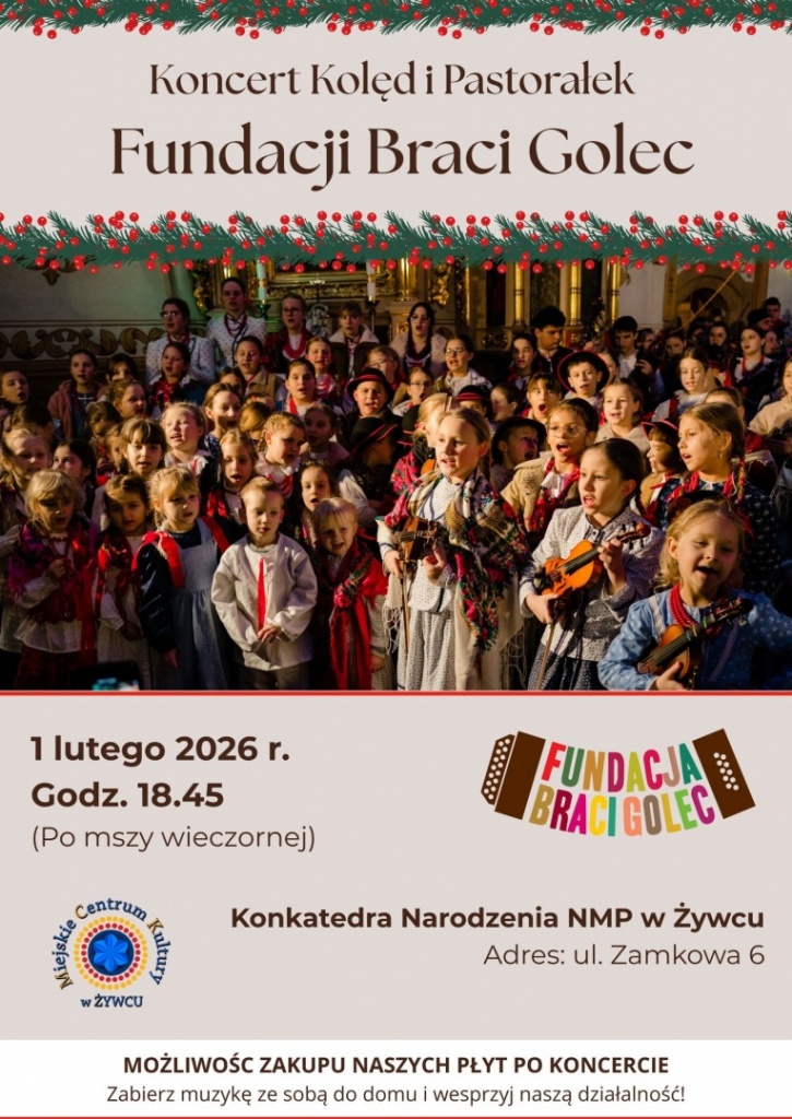 Plakat Koncert Kolęd i&nbsp;Pastorałek