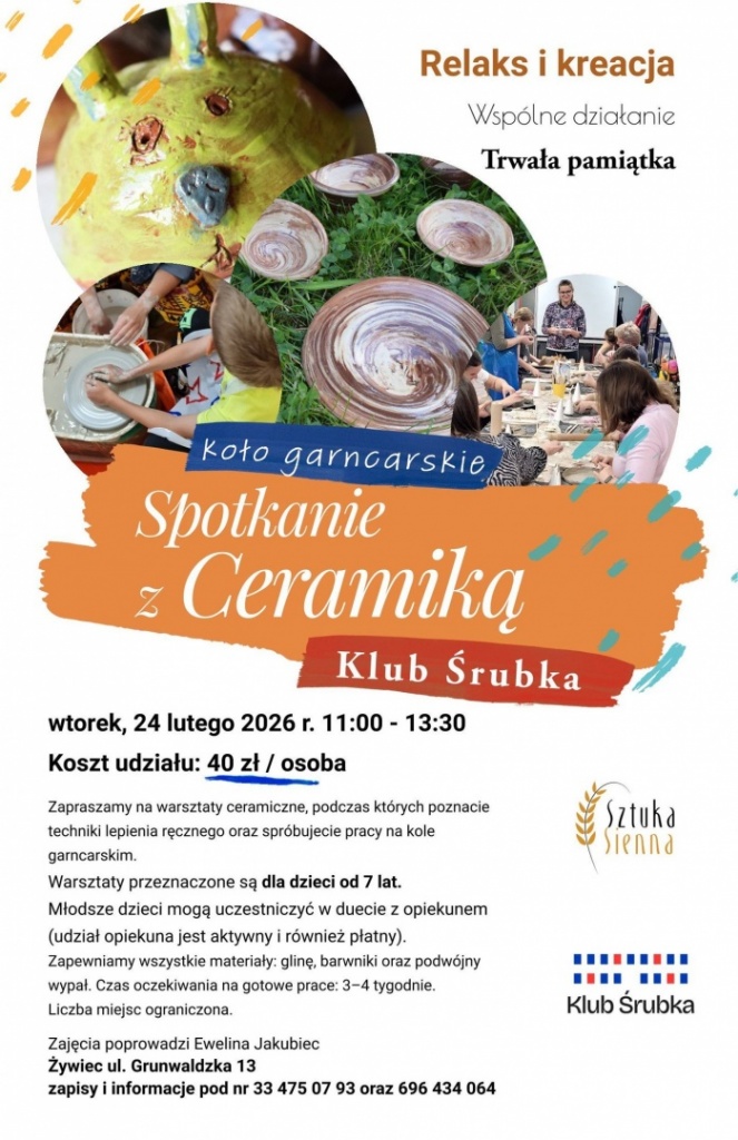 Plakat Warszaty Ceramiczne