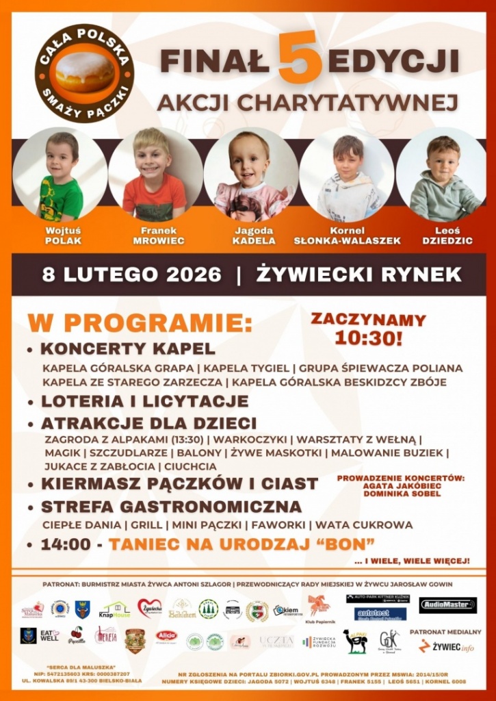 Plakat Finał Cała Polska Smaży Pączki