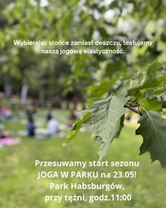 Plakat Joga w&nbsp;Parku