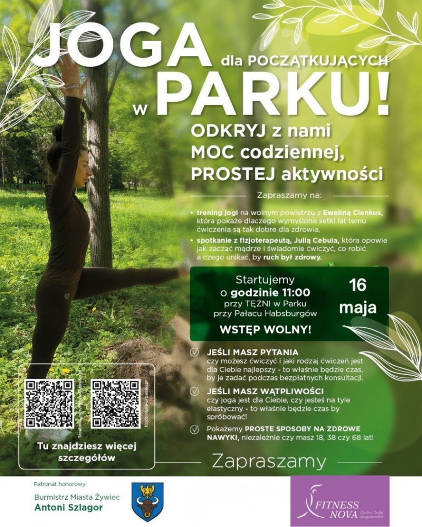 Plakat Joga w&nbsp;parku