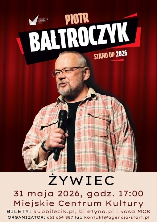 Plakat Piotr Bałtroczyk Stand-up 2026