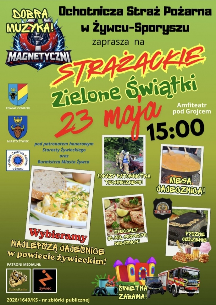 Plakat STRAŻACKIE ZIELONE ŚWIĄTKI