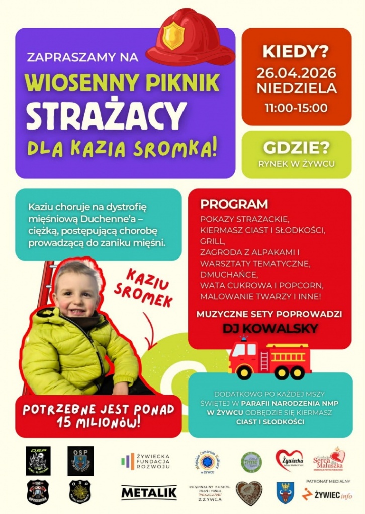Plakat Wiosenny Piknik Strażacki 