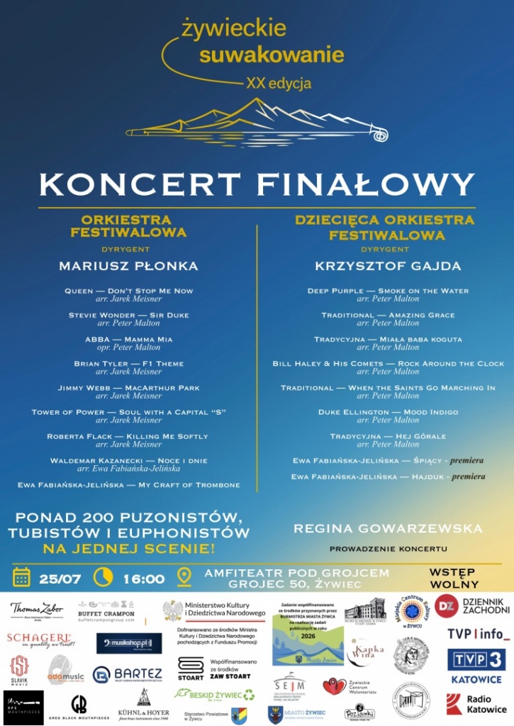 Plakat 25.07.2026 r.&nbsp;Koncert Finałowy Amfiteatr