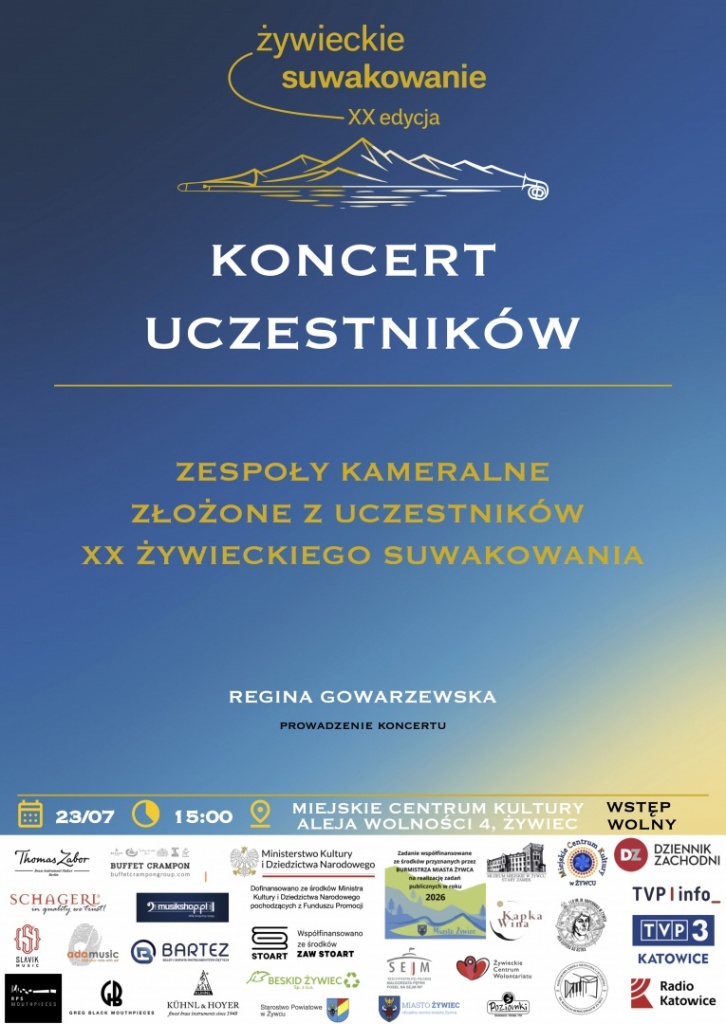 Plakat Koncert Uczestnik&oacute;w