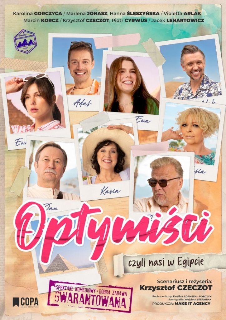 Plakat Komedia Optymiści, Czyli Nasi W&nbsp;Egipcie