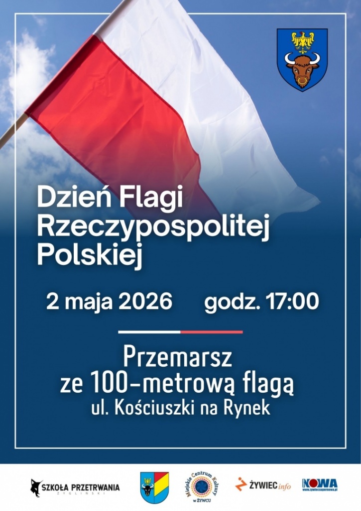 Plakat Dzień Flagi Rzeczypospolitej Polskiej 