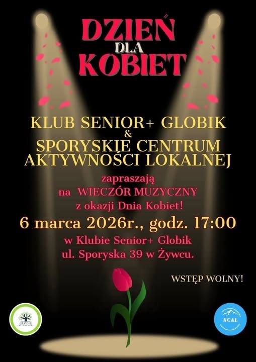 PLAKAT WIECZ&Oacute;R MUZYCZNY Z&nbsp;OKAZJI DNIA KOBIET