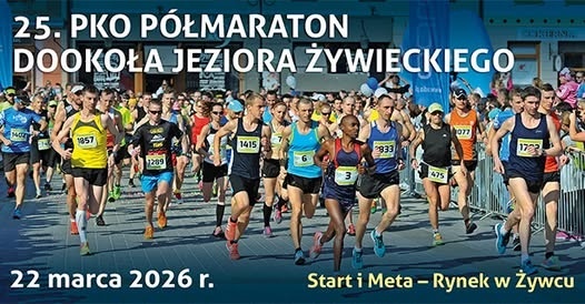 Plakat P&oacute;łmaraton Żywiecki