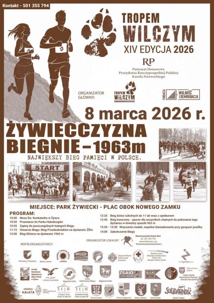 Plakat Bieg Tropem Wilczym