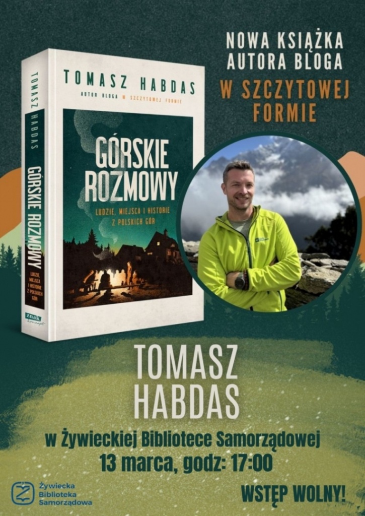 Plakat Spotkanie Autorskie Tomasz Habdas