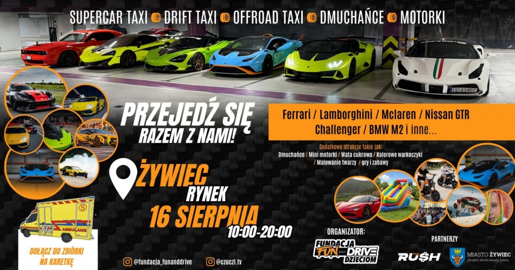Plakat Piknik Charytatywno-Motoryzacyjny