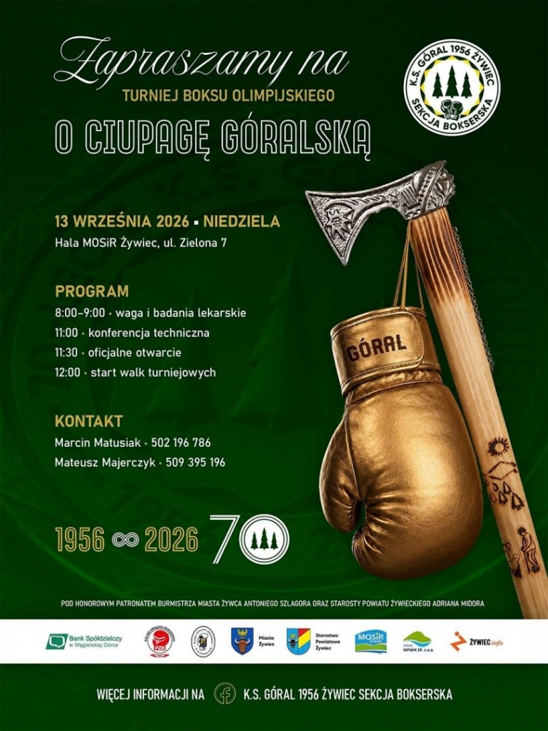Plakat Turniej Bokserski