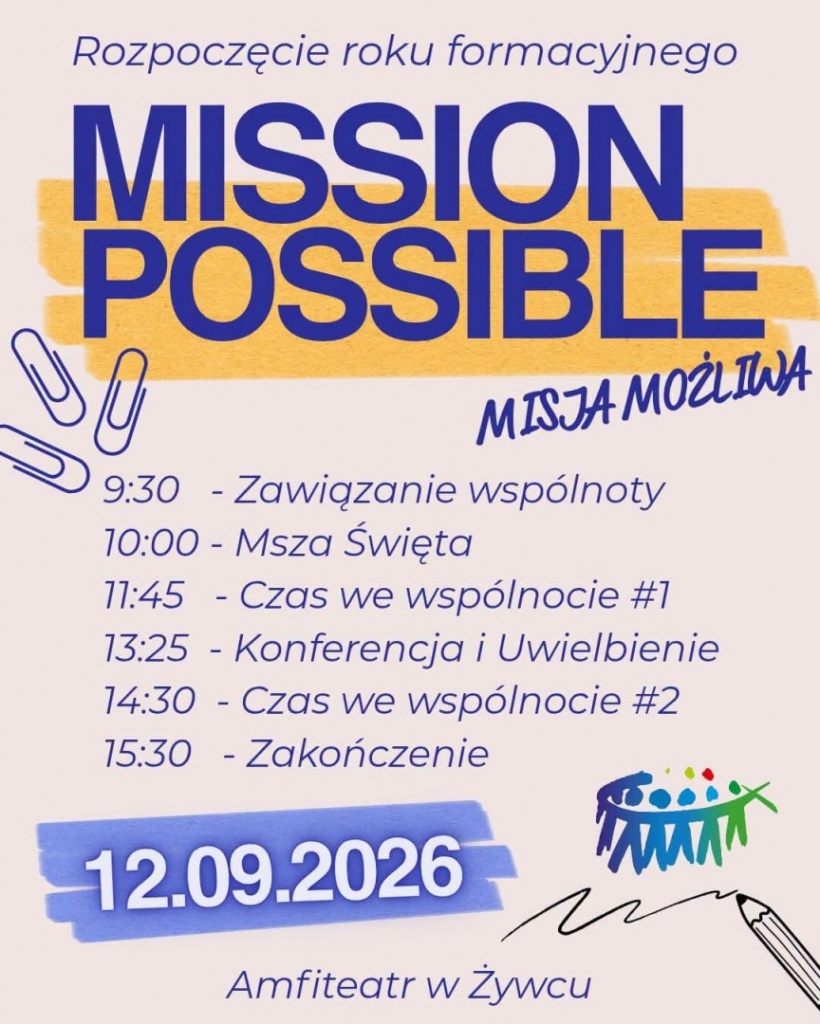 Plakat Rozpoczęcie Roku Formacyjnego
